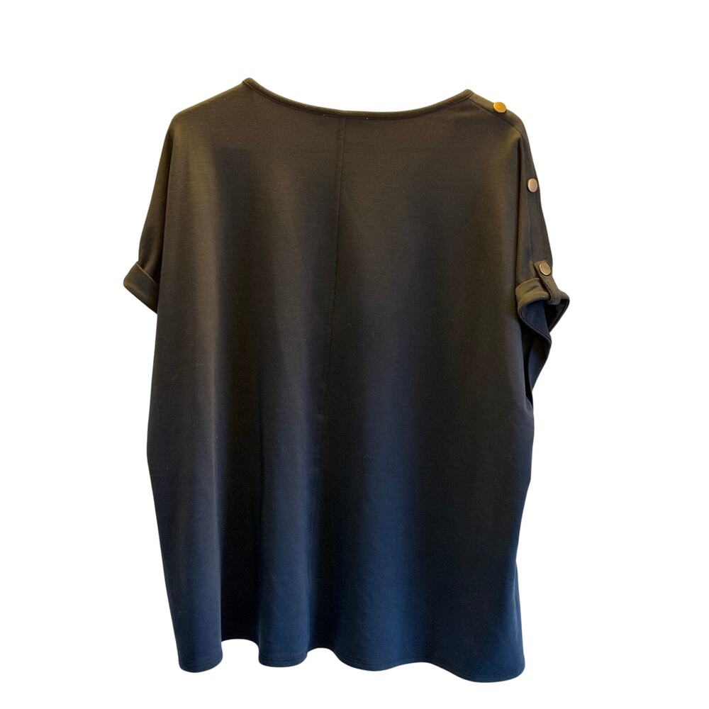 Cable & Gauge studio blue short sleeve cuffed tee shirt 2X - Picture 3 of 7